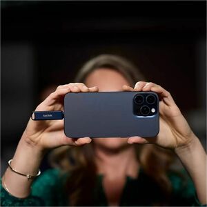 SanDisk SDIXD0N-128G-GN6NE 128 GB Lightning, USB 3.2 (Gen 1) Type C Flash Drive - Metallic - 90 MB/s Read Speed - 10 MB/s 