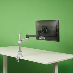 Braccio per monitor R-Go Zepher, braccio per monitor singolo regolabile, capacità di carico fino a 8 kg, nero