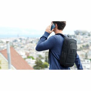 Kensington Carrying Case (Backpack) for 35.6 cm (14") Notebook - Black - Polyester Body - Shoulder Strap