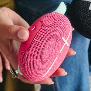 Ultimate Ears MINIROLL Portable Bluetooth Speaker System - Calming Pink - Battery Rechargeable