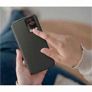 Samsung Smart View EF-ZS721 Tasche (Brieftasche) für 17 cm (6,7 Zoll) Samsung Galaxy S24 FE Smartphone - Blau - Polyuretha