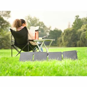 Trust Solarpanel - 26,10 cm (10,28 Zoll) Höhe x 100 cm (39,37 Zoll) Breite x 1,50 cm (0,59 Zoll) Tiefe - Schwarz