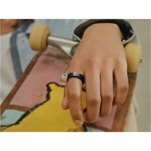 Samsung Galaxy Ring, Size 9, Titanium Black - Android - Accelerometer, PPG Sensor, Temperature Sensor - Sleep Quality, Hea