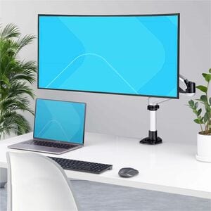 StarTech.com Mounting Arm for Monitor, Display Screen, Computer - Black - Landscape/Portrait - TAA Compliant - Height Adju