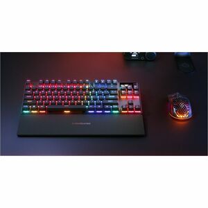 SteelSeries Apex Pro TKL Wireless Gen 3 Gaming Keyboard - Wired/Wireless Connectivity - USB Type C Interface - RGB LED - E