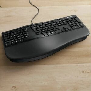 Incase Designed by Microsoft Ergonomic Keyboard - Cable Connectivity - USB Interface - Search, Media Control, Microsoft 36