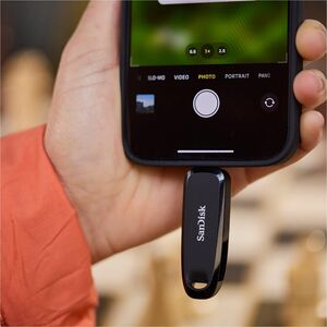 SanDisk Mobile Pen SDDDC6-128G-I46 128 GB USB 3.2 (Gen 1) Type C Flash Drive - Black - 100 MB/s Read Speed - 5 Year Warranty