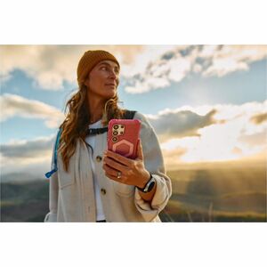 Urban Armor Gear Essential Armor Rugged Case for Samsung Galaxy S25 Ultra Smartphone - Hex Pattern - Cloud Blue - Shock Ab