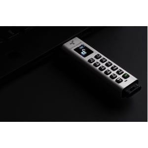 128GB Sentry K350 Encrypted Keypad Micro SSD, Hardware - verschlüsselter USB-Stick / microSATA SSD, OLED Display, echte al