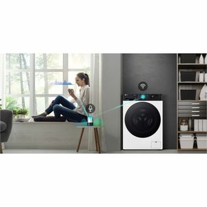 Lavatrice LG F4R7509TSWB Caricamento Frontale 9 kg - Bianco - Funzione vapore - 1400 Velocità centrifuga (rpm) - Smart Con