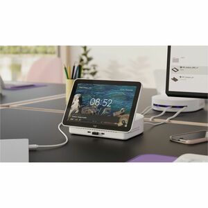 Logitech Logi Dock Flex Multi-purpose Managed Docking Station - 14.1 cm Height x 20.1 cm Width x 17.7 cm Depth - Aluminium