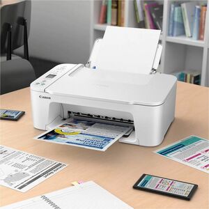 Canon PIXMA TS3751i Wired & Wireless Inkjet Multifunction Printer - Colour - White - 7.7 ppm Mono/4 ppm Color Print - 4800
