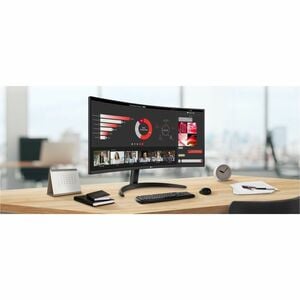 LG Ultrawide 34WR50QK-B 34" Class UWQHD LED Monitor - 21:9 - 86.4 cm (34") Viewable - Vertical Alignment (VA) - LED Backli