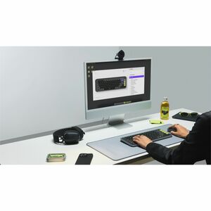 Logitech POP Icon Combo Keyboard & Mouse - Danish, Norwegian, Swedish, Finnish - USB Wireless Bluetooth Keyboard - Keyboar