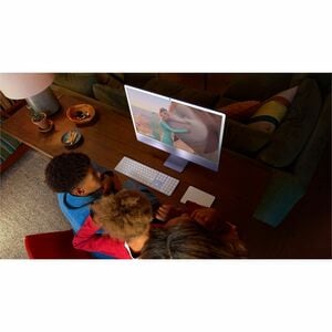Apple iMac MWV43LL/A All-in-One Computer - Apple M4 - 16 GB - 256 GB SSD - 24" 4.5K - Desktop - Pink - Apple M4 Chip - 448