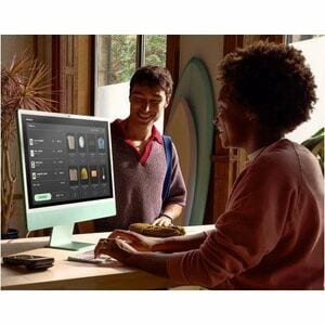 24-inch iMac with Retina 4.5K display: Apple M4 chip with 10‑core CPU and 10‑core GPU, 16GB, 256GB SSD - Green