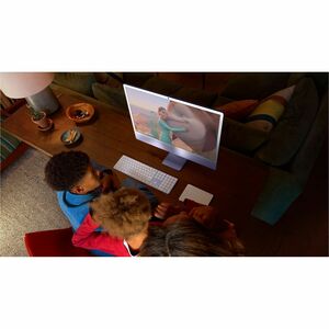 Apple iMac 24-inch with Retina 4.5K display: M4 chip with 10‑core CPU and 10‑core GPU, 16GB, 256GB SSD - Blue. Product typ