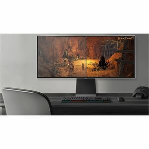 Samsung Odyssey OLED G8 S34DG850SU 34" Class UWQHD Curved Screen Gaming OLED Monitor - 21:9 - Silver - 86.4 cm (34") Viewa