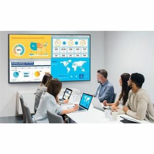 Samsung 98" UHD Signage QM98C - 98" LCD - Vertical Alignment (VA) - 24 Hours/7 Days Operation - 3840 x 2160 - 8 ms - 500 N