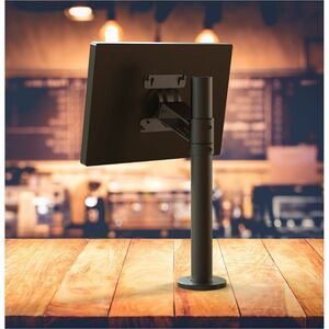 SpacePole SpacePole Arc Pole Mount for POS Display, Peripheral Device, Payment Terminal, Scanner, Printer - White - 27.9 c