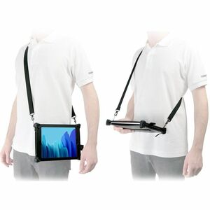 MOBILIS RESIST Robust Tasche für 27,9 cm (11 Zoll) Samsung Galaxy Tab A9+ Tablet, Stylus - Schwarz - Nylon Körper - Stoßdä