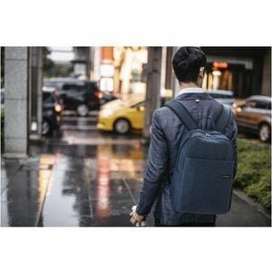 Kensington Simply Portable Lite Carrying Case (Backpack) for 40.6 cm (16") Notebook - Navy Blue - Water Resistant, Strain 