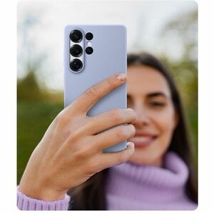 Samsung Case for Samsung Galaxy S25 Ultra Smartphone - Black - Silicone