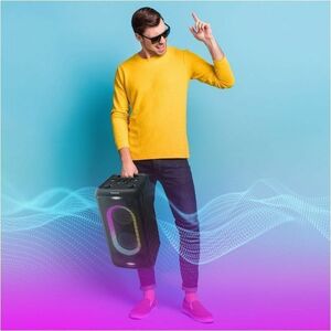 Panasonic BMAX10 Portable Bluetooth Speaker System - 150 W RMS - Black - Battery Rechargeable - USB