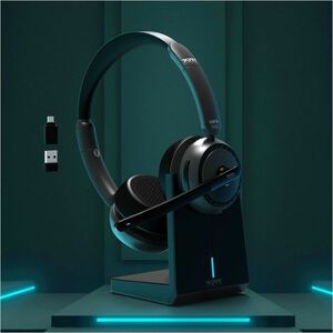 Port Connect ON'R Wired/Wireless Helmet, Over-the-head Stereo Headset - Microsoft Teams Certification - Binaural - Circuma