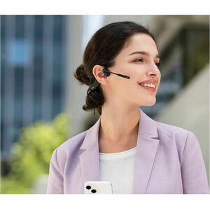 Shokz OpenMeet Wireless Open-ear, Over-the-head, On-ear, Over-the-ear Stereo Headset - Black - Binaural - Supra-aural - 29