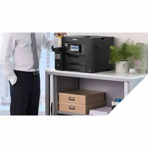 Epson ET-5855 Wired & Wireless EcoTank Inkjet Multifunction Printer - Colour - Black - Copier/Fax/Printer/Scanner - 32 ppm