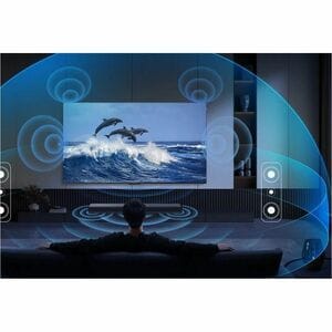 Sound Bar Speaker TCL S45HE 2.0 Bluetooth - 100 W RMS - Titanio scuro - Parato montabile - Dolby Atmos, DTS Virtual:X, Dol