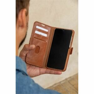 dbramante1928 ApS Copenhagen Carrying Case (Wallet) Apple iPhone 15 Smartphone - Tan - Impact Resistant, RFID Resistant, S