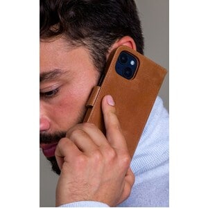 dbramante1928 ApS Lynge Carrying Case (Wallet) Apple iPhone 14 Smartphone - Tan - Impact Resistance, RFID Resistant - Full