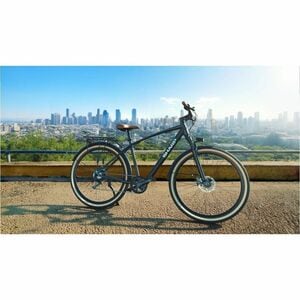 Sharp Straßenfahrrad - Batterie - 250 W Antrieb - Stahl Rahmen6 Gang/Gänge - Schwarz, Braun