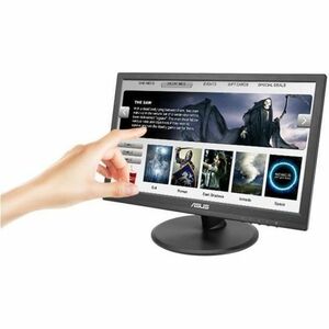 Monitor de pantalla táctil LED Asus VT168HR - 16" Class - 16:9 - 5ms - 39.6cm (15.6") Viewable - Projected Capacitive - 10