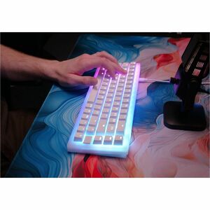 CHERRY XTRFY CX-K5V2-RGB-CPT Gaming Keyboard - Compact - Cable Connectivity - USB 3.0 Interface - RGB LED - French - AZERT