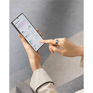Samsung Galaxy Ring Smart Ring - Finger Wearable - Android - Titanium Silver - Accelerometer, PPG Sensor, Temperature Sens