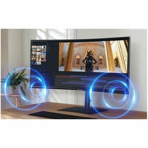 Monitor gaming LCD Samsung ViewFinity S6 S34C650UAL 34" Class UWQHD Pantalla curva - 21:9 - Negro - 86.4cm (34") Viewable 