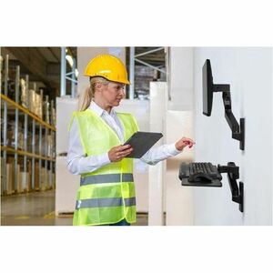 Montaggio a muro Ergotron per Tastiera - Nero - Regolabile in altezza - 2,27 kg Capacità di carico - Alluminio