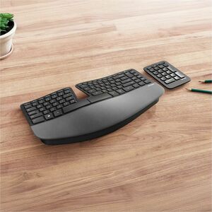 Incase Designed by Microsoft Sculpt Ergonomic Keyboard - Wireless Connectivity - USB Interface - English (Europe) - Black 