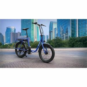 Sharp Straßenfahrrad - Batterie, Elektrisch - 250 W Antrieb - 508 mm Rad - Stahl Rahmen7 Gang/Gänge - Blau, Schwarz