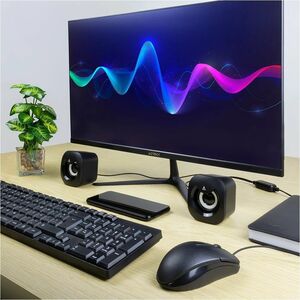 Bocinas para Computo Acteck Esence Basic AS215 / 3.5 mm / Sonido Estereo 2.0 / 6 W / Advanced Negro