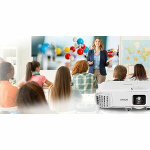 Epson PowerLite 994F 3LCD Projector - 16:10 - Ceiling Mountable - White - 1920 x 1080 - Front, Ceiling, Rear - 1080p - 650