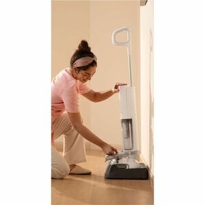 Scopa elettrica Roborock F25 RT senza filo - Bianco, Stainless - 870 mL Capacità serbatoio acqua - Batteria - Batteria ric