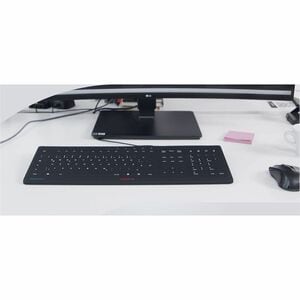 CHERRY STREAM PROTECT JK-8502 Keyboard - Full-size - Cable Connectivity - USB Type A Interface - French - White - Membrane