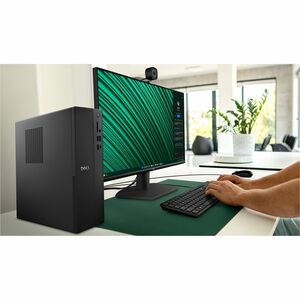 Dell Slim ECS1250 Desktop Computer - Intel Core i5 14th Gen i5-14400 - 16 GB - 512 GB SSD - Slim PC - Black - Intel Chip -