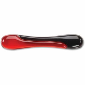 Kensington Duo Gel Wave Keyboard Wrist Rest - 479.4 mm Width x 88.9 mm Depth - Red, Black - Gel - Slip Resistant - 1 Each