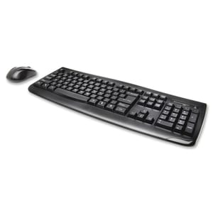 Kensington Pro Fit Wireless Desktop Set - USB Wireless Bluetooth - Black - USB Wireless Bluetooth - Laser - 1000 dpi - Scr