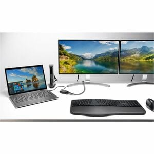 Kensington Pro Fit Ergo Keyboard - Wireless Connectivity - USB Type A Interface - English (UK) - Black - Bluetooth/RF - 4.